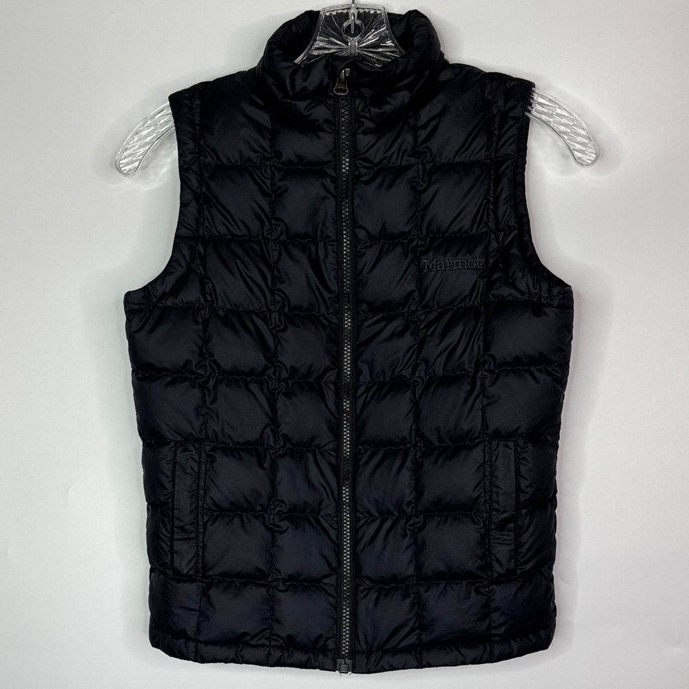Marmot Navy Blue Quilt Lined Puffer Vest Youth Medium